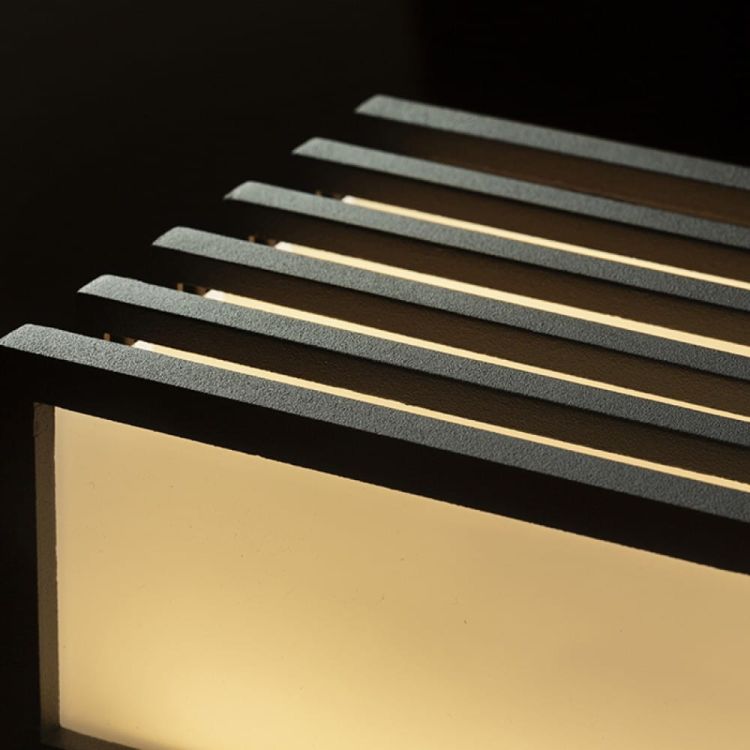 CLAIRE 21 ścienna antracyt akryl mleczny 230V LED 9W IP54 3000K