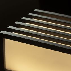 CLAIRE 21 ścienna antracyt akryl mleczny 230V LED 9W IP54 3000K
