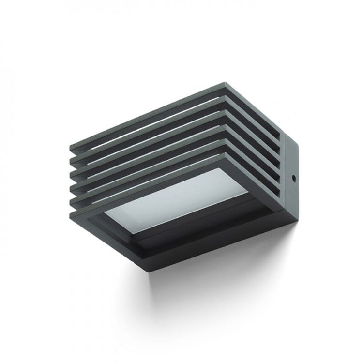 CLAIRE 14 ścienna antracyt akryl mleczny 230V LED 6W IP54 3000K