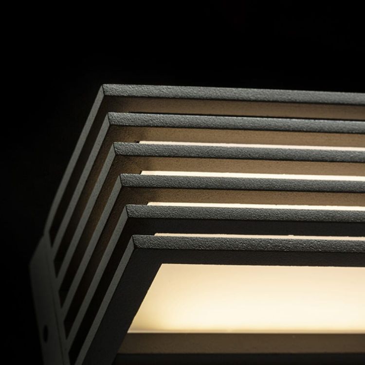 CLAIRE 14 ścienna antracyt akryl mleczny 230V LED 6W IP54 3000K
