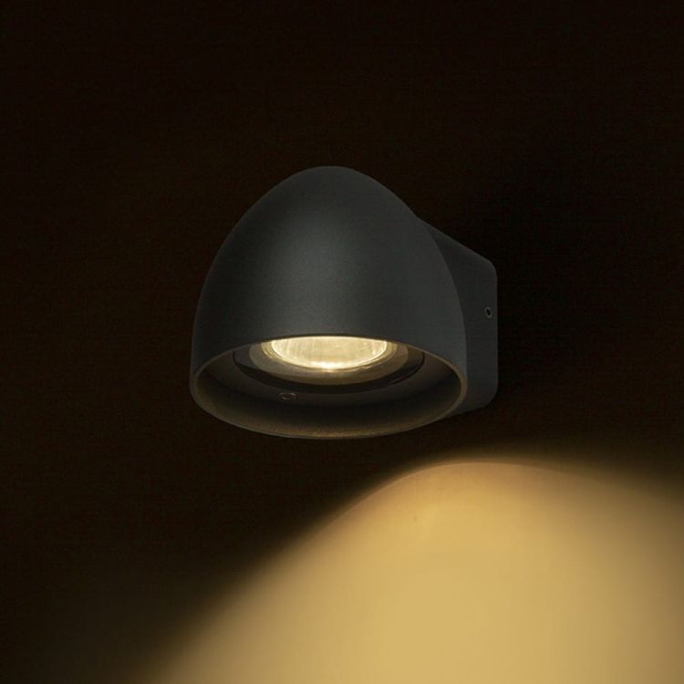 BOURDON ścienna antracyt  230V GU10 35W IP54