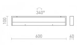 IMPERISO 60  biała  230V LED 18W IP44  3000K