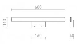 MAREA 60 ścienna biała 230V LED 18W IP44 3000K