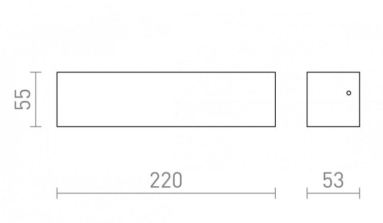 CAMARGUE ścienna srebrno-szara szkło satynowe 230V LED 6W IP65  3000K