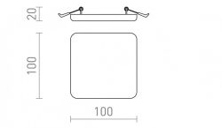 BELI SQ 10 wpuszczana akryl mleczny 230V LED 6W IP65 3000K
