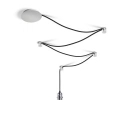 SPIDER I zestaw wiszący czarna chrom 230V E27 15W