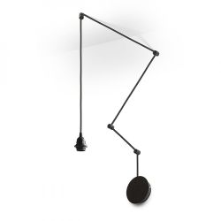 SPIDER I zestaw wiszący czarna  230V E27 15W