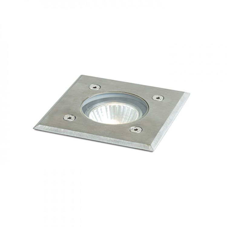 ORBU SQ 10 wpuszczana  stal nierdzewna 230V LED GU10 15W IP67