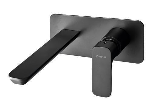 Bateria umywalkowa podtynkowa Sapho Spy PY08/15 czarny mat