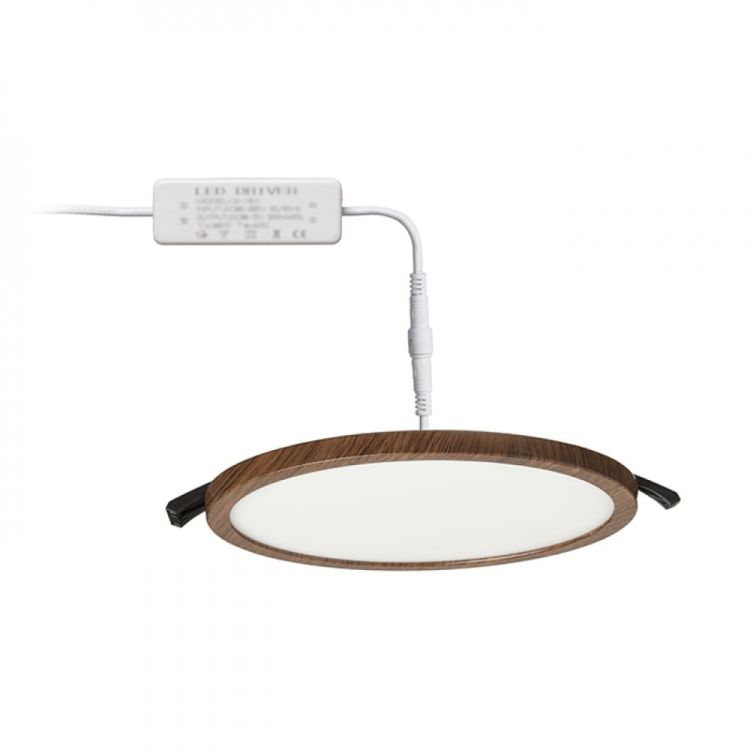 HUE R 17 wpuszczana  decor ciemny orzech 230V LED 18W  3000K