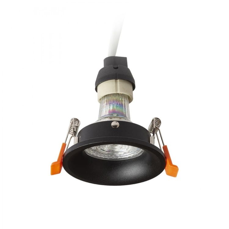 ZURI R wpuszczana czarna  230V GU10 35W