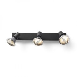 TRICA III ścienna czarna  230V GU10 3x25W