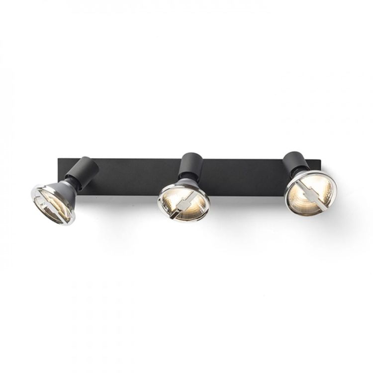 TRICA III ścienna czarna  230V GU10 3x25W