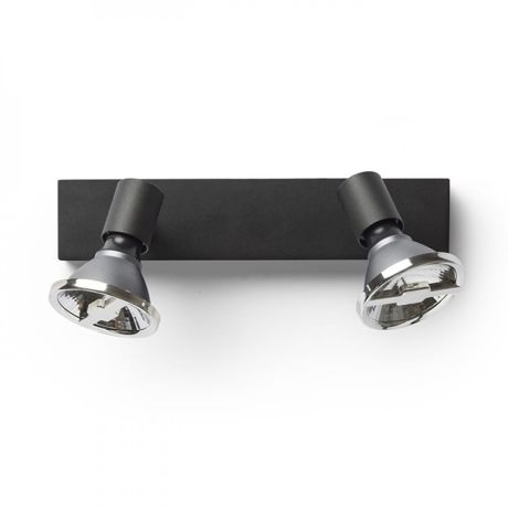 Przejdź do produktu TRICA II ścienna czarna  230V GU10 2x25W