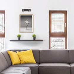 TRICA II ścienna czarna  230V GU10 2x25W