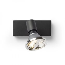 TRICA I ścienna czarna  230V GU10 25W