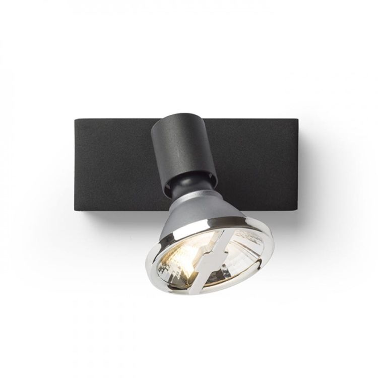 TRICA I ścienna czarna  230V GU10 25W