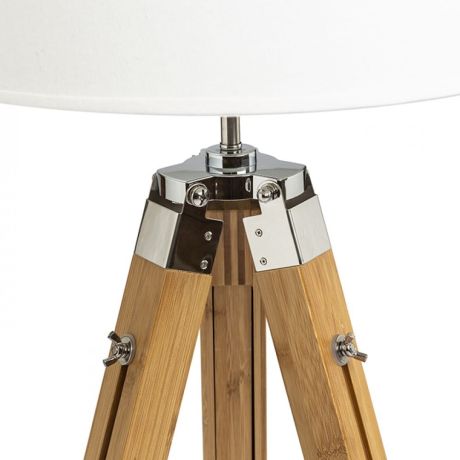 Przejdź do produktu ALVIS stojak podłogowa  bambus/chrom 230V LED E27 15W