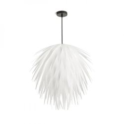 CLANK wisząca białe PVC/czarna  230V E27 15W