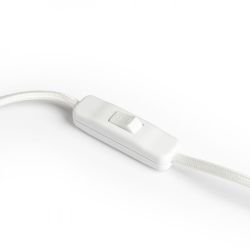 ZUMBA stołowa  białe PCV/drewno/chrom 230V E14 11W