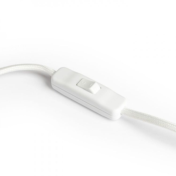 ZUMBA stołowa  białe PCV/drewno/chrom 230V E14 11W