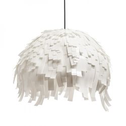 RARA wisząca białe PVC/czarna  230V E27 15W