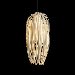 ZALA wisząca białe PVC/czarna  230V E27 15W