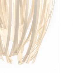 ZALA wisząca białe PVC/czarna  230V E27 15W