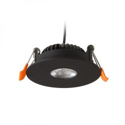 SPRAY 11 wpuszczana czarna  230V LED 9W 24°  3000K