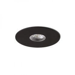 SPRAY 9 wpuszczana czarna  230V LED 7W 24°  3000K