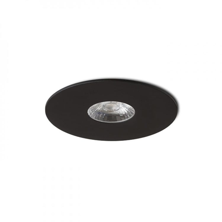 SPRAY 9 wpuszczana czarna  230V LED 7W 24°  3000K