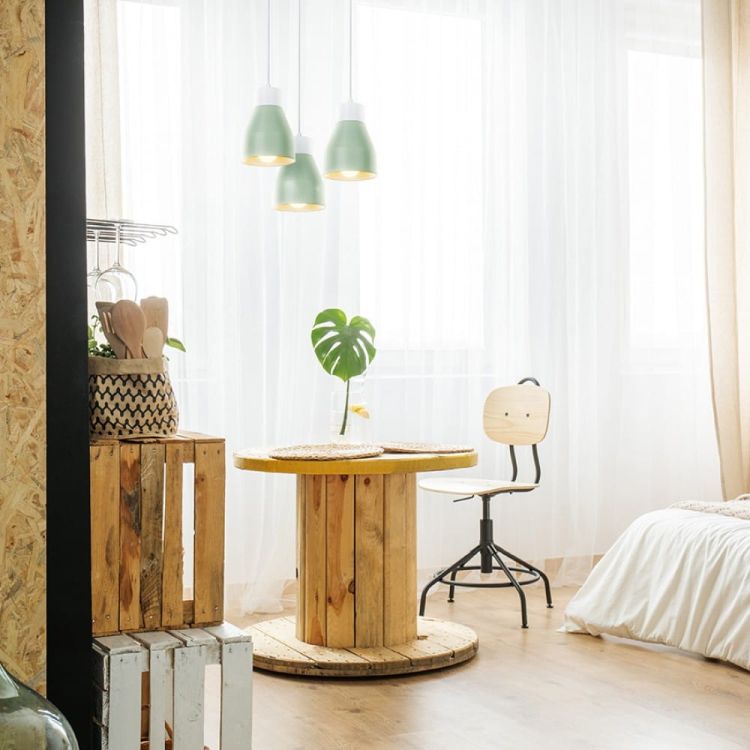 FRUTTI wisząca zielona ceramika 230V E27 28W