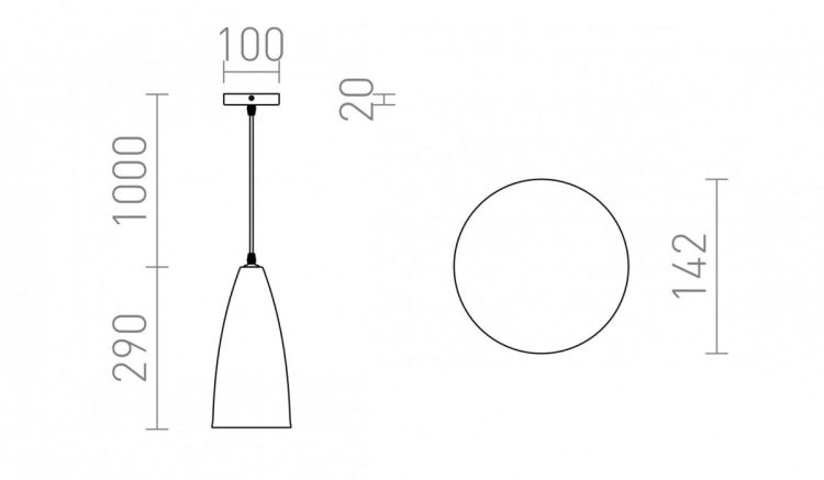 TUTTI wisząca pomarańczowa ceramika 230V E27 15W