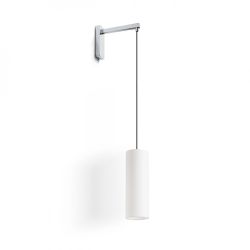 HUDSON ścienna biała chrom 230V E27 28W