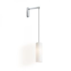 HUDSON ścienna biała chrom 230V E27 28W