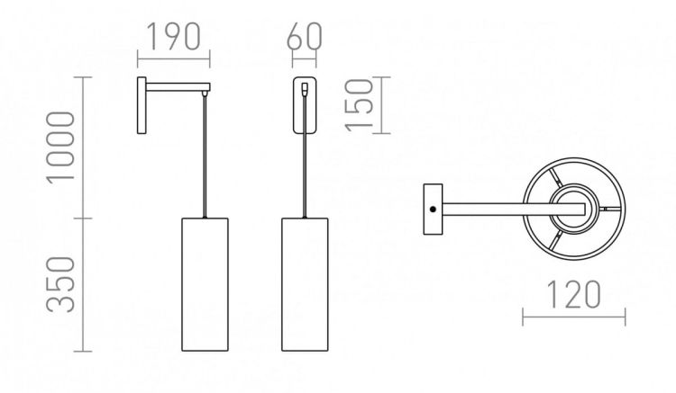 HUDSON ścienna biała chrom 230V E27 28W