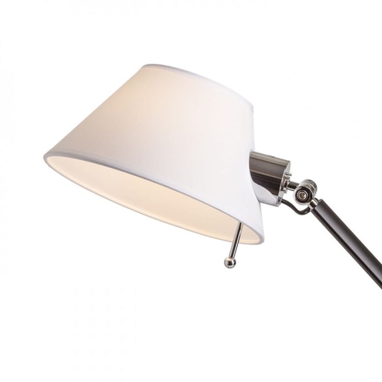 MONTANA stołowa biała/czarna chrom 230V E27 28W