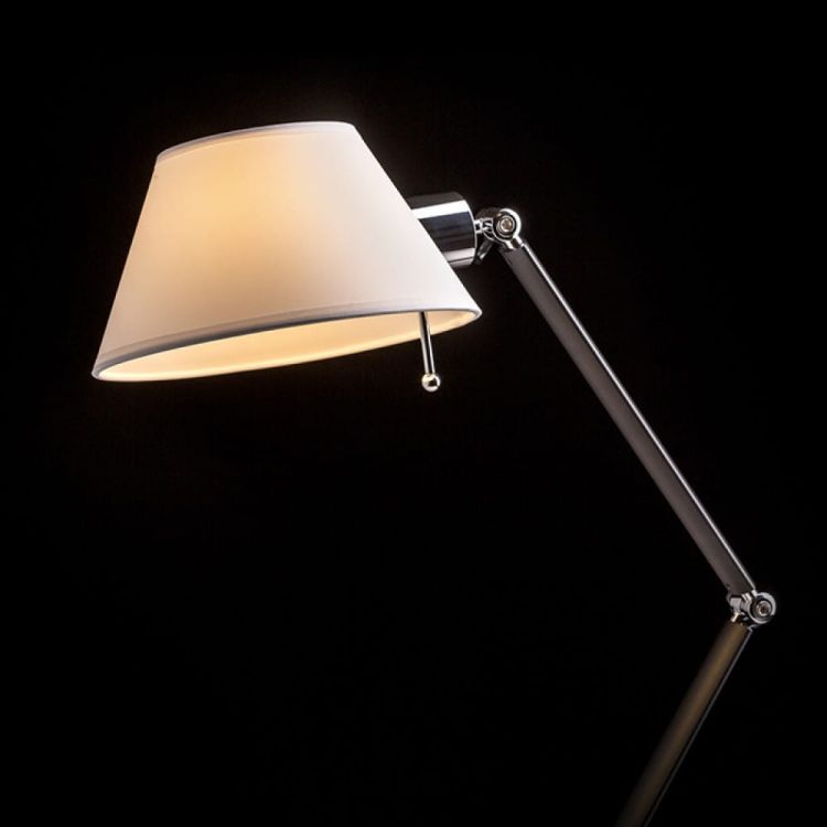 MONTANA stołowa biała/czarna chrom 230V E27 28W