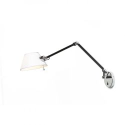 MONTANA ścienna biała/czarna chrom 230V E27 28W