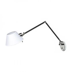 MONTANA ścienna biała/czarna chrom 230V E27 28W