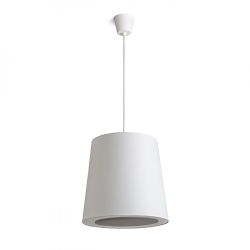 POLLOCK wisząca biała/jasno szara  230V E27 28W