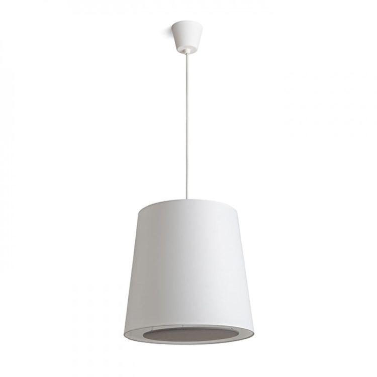 POLLOCK wisząca biała/jasno szara  230V E27 28W