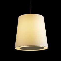 POLLOCK wisząca biała/jasno szara  230V E27 28W