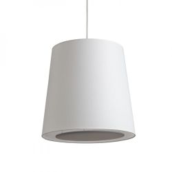 POLLOCK wisząca biała/jasno szara  230V E27 28W
