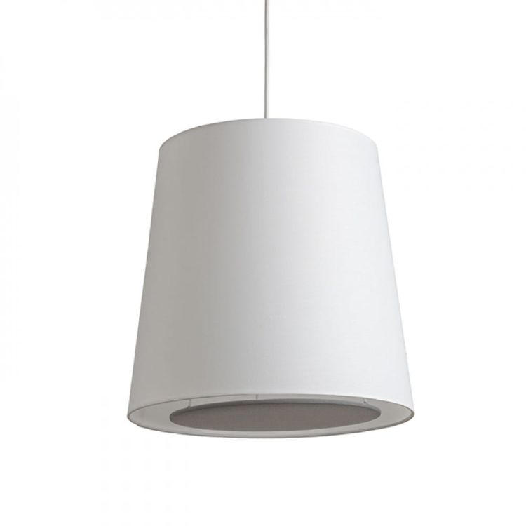 POLLOCK wisząca biała/jasno szara  230V E27 28W