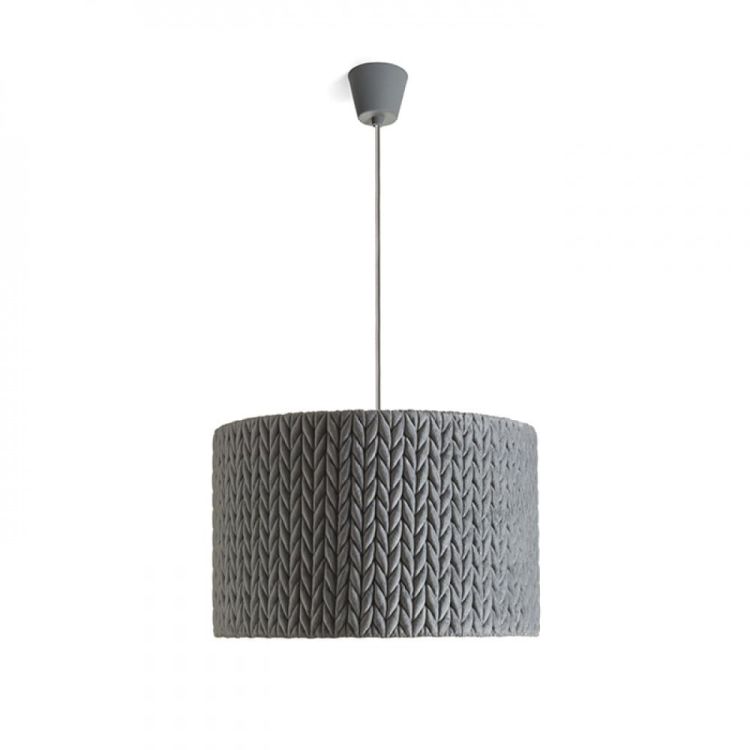 AINO 40 wisząca szara chrom 230V E27 28W