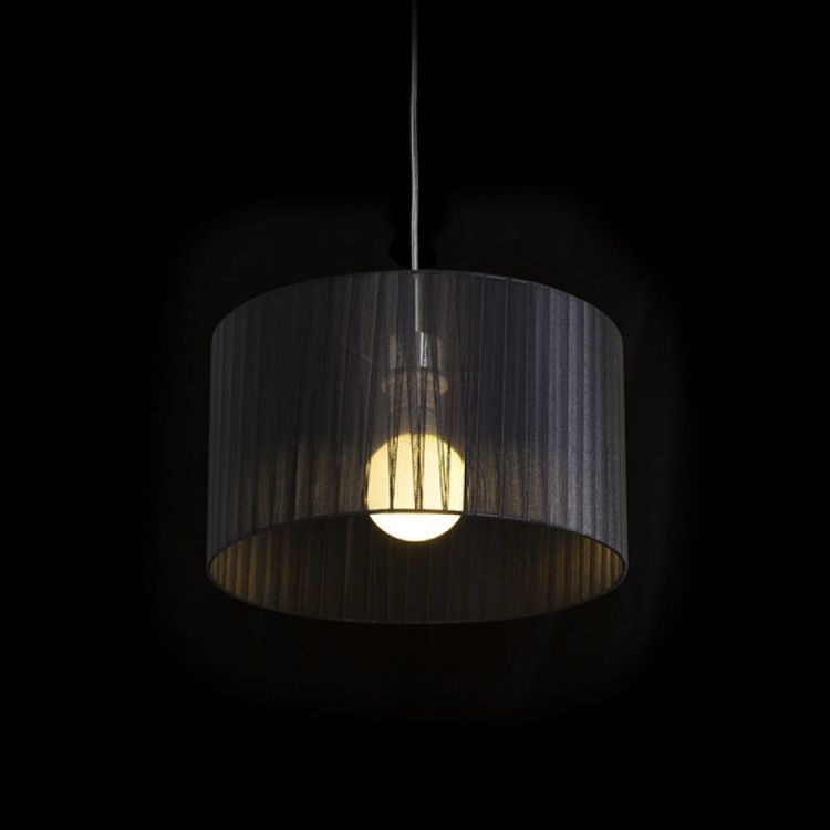 GLAMOUR 35/20 wisząca czarna  230V E27 28W