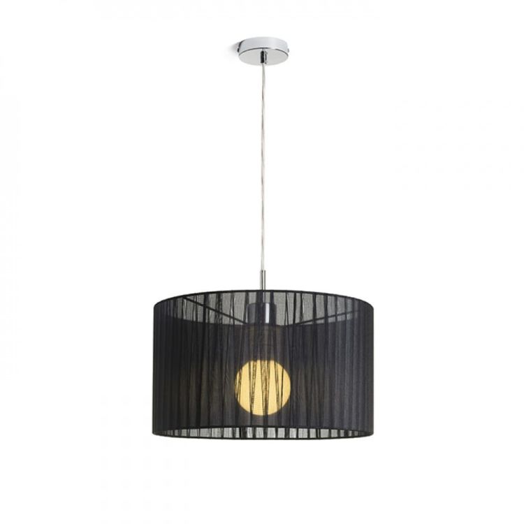 GLAMOUR 35/20 wisząca czarna  230V E27 28W