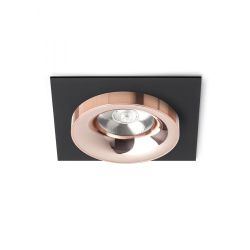 SHARM SQ I wpuszczana czarna miedź/miedź 230V LED 10W 24°  3000K