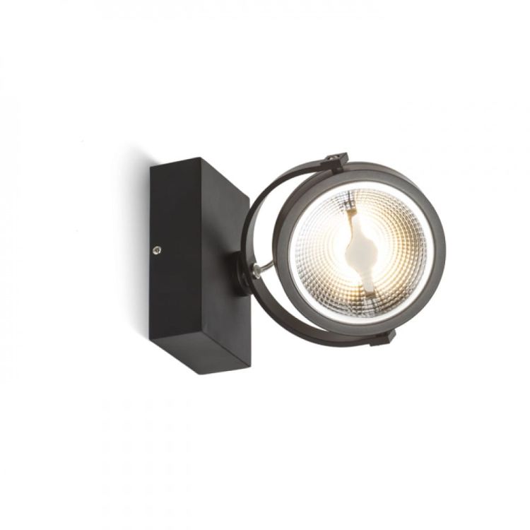 KELLY LED I DIMM ścienna czarna  230V LED 12W 24°  3000K